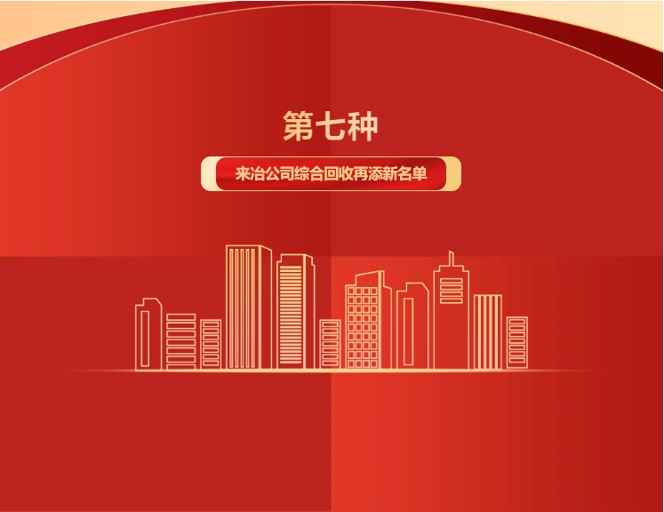 第七種！來冶公司綜合回收再添新名單